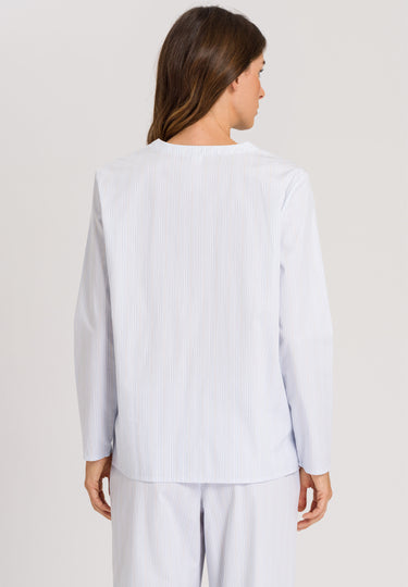 77457 Sleep And Lounge Woven Long Sleeve Shirt - 2369 Dreamy Stripe